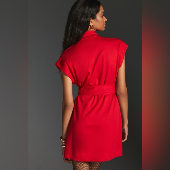 Anthropologie Maeve Tie Waist Mini Dress - Picture 11 of 13